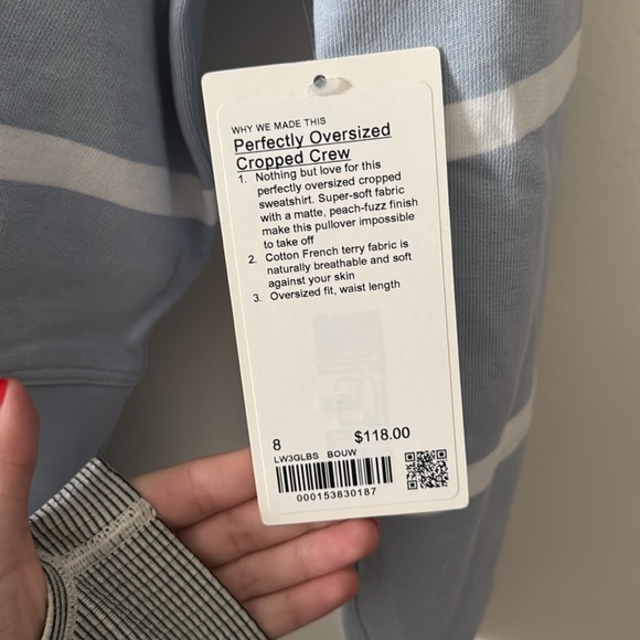 Lululemon Perfectly Oversized Cropped Crew - Picture 2 of 4